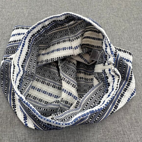 GAP Boho Shorts Striped Embroidered Side‎ Zipper Mid Rise Cotton Blend Size 4 - Picture 7 of 12